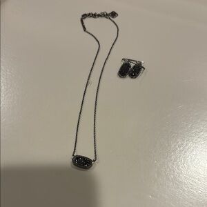 Elegant Black Kendra Scott Jewelry Set